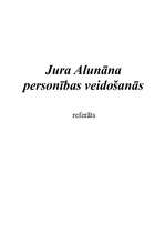 Referāts 'Jura Alunāna personības veidošanās', 1.