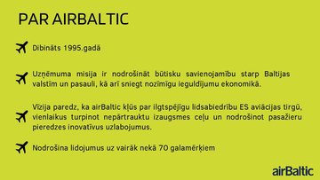 Prezentācija 'Uz klientu orientētas organizācijas ‘’airBaltic’’ raksturojums', 2.