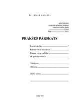 Prakses atskaite 'Prakses pārskats par darba un sociālajām tiesībām', 1.