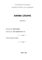 Referāts 'Darba līgums', 1.