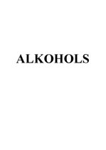 Referāts 'Alkohols', 1.