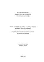 Referāts 'Māksla Pirmā pasules kara laikā Latvijā kā komunikators sabiedrībai', 1.