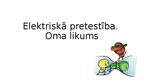 Prezentācija 'Elektriskā pretestība. Oma likums', 1.