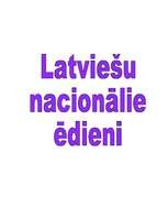 Referāts 'Latviešu nacionālie ēdieni', 1.