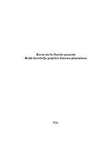 Referāts 'Reālo investīciju projektu lēmumu pieņemšana', 1.