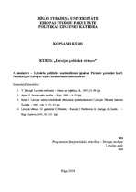 Konspekts 'Latviešu politiskā nacionālisma ģenēze. Pirmais pasaules karš. Neatkarīgas Latvi', 1.