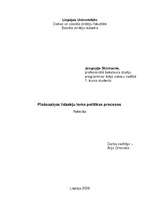 Referāts 'Plašsaziņas līdzekļu loma politikas procesos', 1.