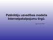 Prezentācija 'Patērētāju uzvedības modelis internetpakalpojumu tirgū', 1.