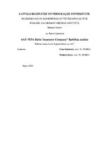 Referāts 'AAS “BTA Baltic Insurance Company” darbības analīze', 1.