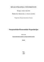 Referāts 'Starptautiskās ekonomiskās organizācijas', 1.