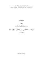 Prakses atskaite 'Bērnu likumpārkāpumi profilakses nodaļā', 1.