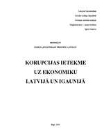 Referāts 'Korupcijas ietekme uz ekonomiku Latvijā un Igaunijā', 1.