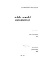 Prakses atskaite 'Makroekonomiskās situācijas salīdzinošā analīze starp Latviju un Igauniju', 1.