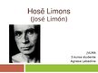 Referāts 'Hosē Limons', 1.