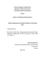 Konspekts 'Europeanization and the Domestic Influence on the European Union', 1.